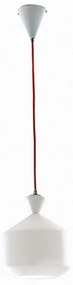 Φωτιστικό Οροφής Sugar I-SUGAR-C 1xE27 Led Φ20cm 120cm White Luce Ambiente Design Glass