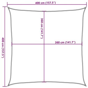 ΠΑΝΙ ΣΚΙΑΣΗΣ ΚΑΦΕ 4 X 4 Μ. ΑΠΟ HDPE 160 ΓΡ./Μ² 311771