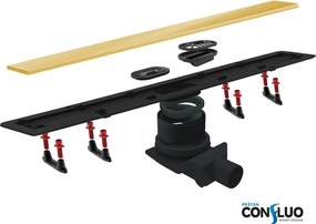 Karag Confluo Frameless Line Oro - Γραμμικό Σιφώνι Δαπέδου Χρυσο - 30 εκ.