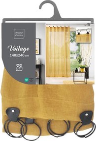 Κουρτίνα Linka Douceur d'intérieur - 140x240cm - Κίτρινο
