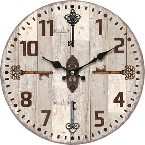 Ρολόι Τοίχου MDF Φ34x3.8cm