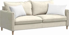 vidaXL Μαξιλάρι Καναπέ 2 pcs Λευκό 60 x 40 cm ύφασμα