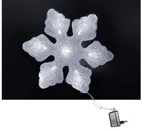 Χριστουγεννιάτικη Χιονονιφάδα 13 LED Λευκά 24V Φ32cm 30-90200 Lumen-30-90200-Λευκό 30-90200