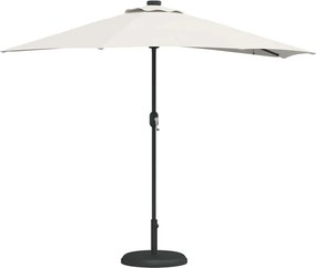 vidaXL Ομπρέλα Κήπου Άμμος 294 x 150 x 224 εκ Πολυεστέρας και Χάλυβας