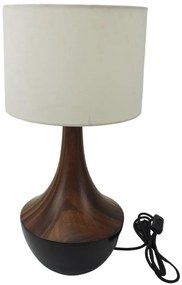 Λαμπατέρ Επιτραπέζιο 51cm LT3303/BLACK-WALNUT - Oriana Ferelli®