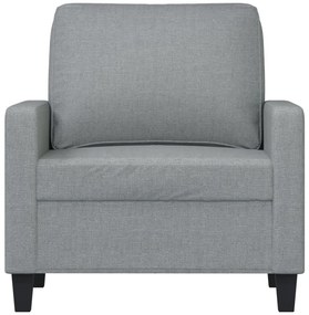 vidaXL Πολυθρόνα Ανοιχτό Γκρι 60 εκ. Υφασμάτινη