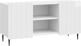 VidaXL Ντουλάπι TV 102 x 34,5 x 52 εκ Γυαλιστερό Λευκό