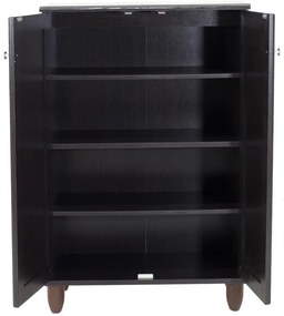 Παπουτσοθήκη-ντουλάπι SANTO 10 ζεύγων χρώμα wenge 60x34,5x91,5εκ 60x34.5x91.5 εκ.
