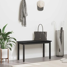 vidaXL παγκάκι Μαύρη Οξυά 80 x 35 x 45 cm Επεξεργασμένο ξύλο