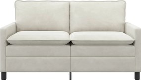 vidaXL Καναπές Κρεμ 156 x 81 x 87,5 εκ Βελούδο
