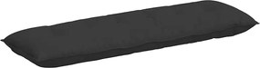 vidaXL Μαξιλάρι Πλάτης Μαύρο 160 x 50 cm Ύφασμα Μικροΐνας