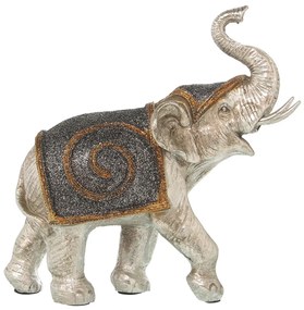 Διακοσμητική Φιγούρα Alexandra House Living Ασημί Ελέφαντας