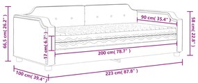 ΚΑΝΑΠΕΣ ΚΡΕΒΑΤΙ ΜΕ ΣΤΡΩΜΑ ΜΑΥΡΟ 90 X 200 ΕΚ. ΥΦΑΣΜΑΤΙΝΟ 3197618