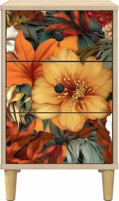 vidaXL Κομοδίνο GENNEP Sonoma Δρυς 36 x 33 x 60 εκ Επεξεργασμένο Ξύλο