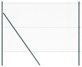 vidaXL Εξάγωνος Φράκτης Πράσινος 1.6x10 μ Ατσάλι