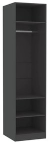 vidaXL Ντουλάπα Γκρι 50 x 50 x 200 εκ. από Μοριοσανίδα