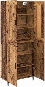 vidaXL Highboard 2 pcs Παλιό ξύλο Επεξεργασμένο ξύλο