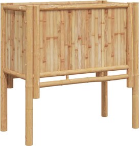 vidaXL Ανεβασμένο Κρεβάτι Καφέ 70 x 35 x 70 εκ. Μπαμπού