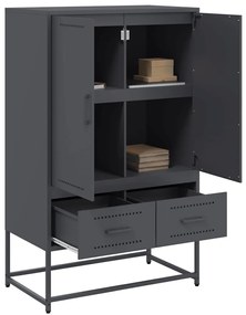 vidaXL Ντουλάπι Ανθρακί 68x39x111,5 εκ. από Χάλυβα