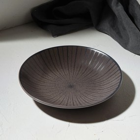 Πιάτο Βαθύ Πορσελάνινο 23cm Ανθρακί Estia Home Art Nordic 07-15695