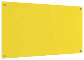 vidaXL Πίσω Πάνελ Κουζίνας Κίτρινο 110 x 60 x 0.6 εκ. σκληρυμένο γυαλί