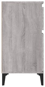 vidaXL Κομοδίνο Γκρι Sonoma 40x35x70 εκ.