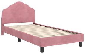vidaXL Κρεβάτι Παιδικής Κρεβατοκάμαρας με Κεφαλάκι Ροζ 80 x 200 cm