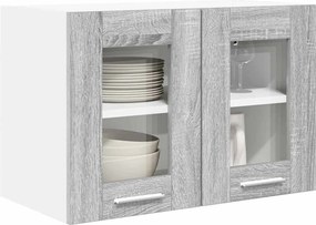 vidaXL Κρεμαστό ντουλάπι Γκρίζο Σονομα 60 x 31 x 40 εκ