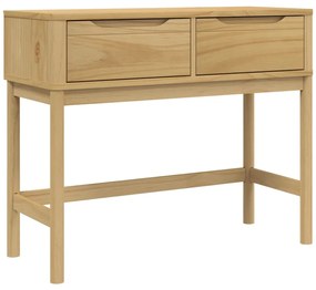 vidaXL Τραπέζι Κονσόλα FLORO Καφέ Κεριού 89,5x36,5x73 εκ. Μασίφ Πεύκο