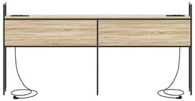 vidaXL Κεφαλάρι Αποθήκης Sonoma Δρυς 180 cm Επεξεργασμένο ξύλο