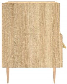 vidaXL Κομοδίνο Sonoma Δρυς 40 x 35 x 47,5 εκ. από Επεξεργασμένο Ξύλο