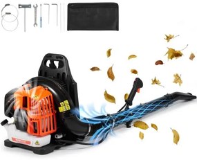 VEVOR Backpack Leaf Blower 52CC 2-Cycle Gas Leaf Blower 480CFM Air Volume 175MPH