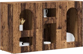 vidaXL Πλαϊνό γραφείο ELST Παλιό ξύλο 100 x 35 x 59 εκ