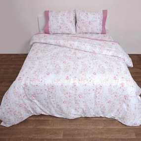 Παπλωματοθήκη Border 3002 (Σετ 3τμχ) Pink Anna Riska Υπέρδιπλo 220x240cm 100% Βαμβάκι