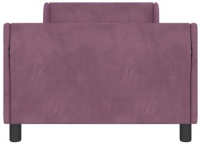 vidaXL Κρεβάτι Παιδικής Κρεβατοκάμαρας με Κεφαλάκι Μοβ 90 x 190 cm