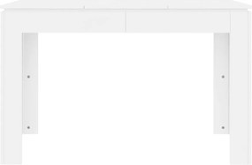vidaXL Τραπεζαρία Λευκή 120 x 60 x 76 εκ. από Επεξ. Ξύλο