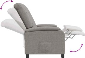 vidaXL Κάθισμα μασάζ Taupe Ύφασμα