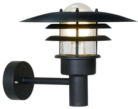 Φωτιστικό Τοίχου Lønstrup 32 71411003 32x28,5cm 1xE27 60W IP44 Black Nordlux Steel,Glass