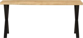 vidaXL Πάγκος με Τεχνοτροπία Live Edge 105 εκ. από Μασίφ Ξύλο Μάνγκο