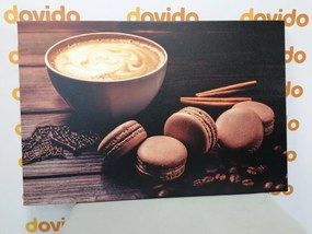 Εικόνα καφέ με αμυγδαλωτά σοκολάτα - 120x80