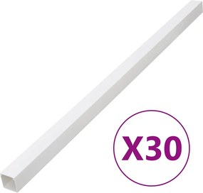 vidaXL Κανάλι Καλωδίων 40 x 25 χιλ. 30 μ. από PVC
