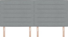 vidaXL Κεφαλάρι Ανοιχτό γκρι 200 cm ύφασμα