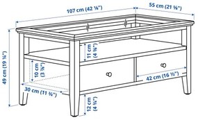 IDANÄS τραπέζι μέσης, 107x55 cm 804.878.70