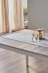 Stewehome Τραβέρσα από πολυεστέρα για τραπέζι Γκρι 150x45 cm