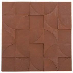 ΠΙΝΑΚΑΣ ΤΕΤΡΑΓΩΝΟΣ ΣΕΙΡΑ SANTORINI HM4524 MDF ΣΕ ΚΑΦΕ ΧΡΩΜΑ 80x5(πάχος)x80Υεκ.