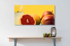 Εικόνα λεμονάδας από τροπικά φρούτα - 120x60