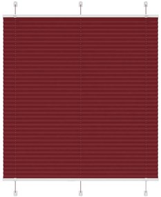 Πλισέ περσίδα Μπορντό κόκκινο 120x100 cm Πλάτος υφάσματος