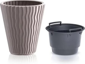 Γλάστρα - κασπώ Sandy mocca Y38,1xΦ34,9εκ.