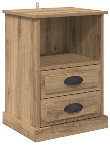 vidaXL Κομοδίνο artisan δρυς 43 x 36 x 60 εκ Επεξεργασμένο ξύλο