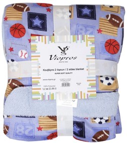 Κουβέρτα 2 Όψεων Μονή 155x220 72 Viopros